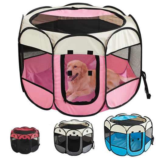 Soft Octagonal Pet Crate | Foldable Waterproof Dog Crate