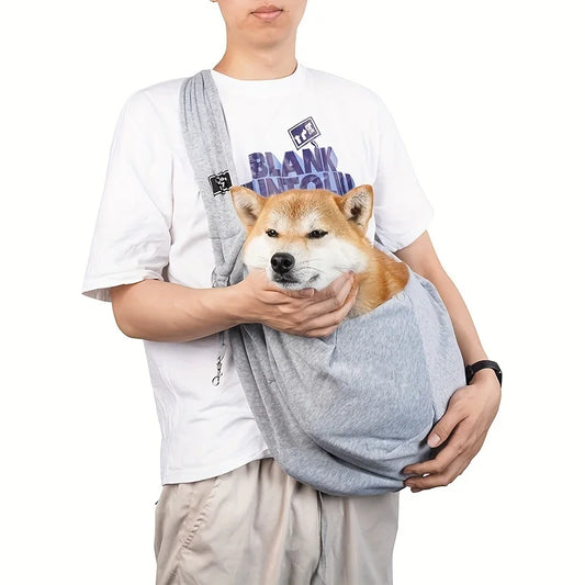 Dog Sling Carrier Bag | Crossbody Pet Bag, Portable Hands Free Dog Carrier