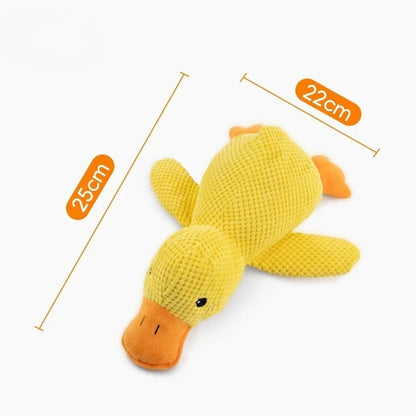 Squeaky Duck Toy | Durable, Interactive Plush Chew Doll for Pets