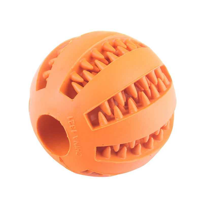 Interactive Feeder Dog Ball Toy | Interactive Puppy Tooth Cleaning Rubber Food Ball Toy