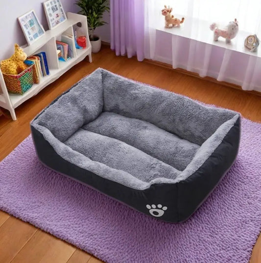 Plush Dog Bed | Large, Medium and Small Dogs, Non-Slip and Bite-Resistant Pet Bed