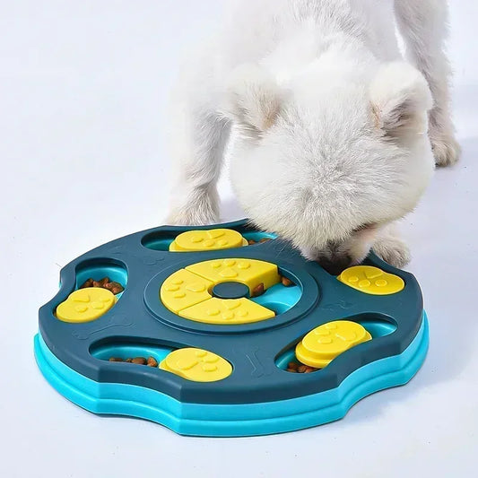 Dog Puzzle Slow Feeder | Interactive Food Dispenser Slow Eating Training Game