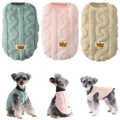 Soft Fleece Dog Sweater | For Small Dogs, Warm Puppy Vest