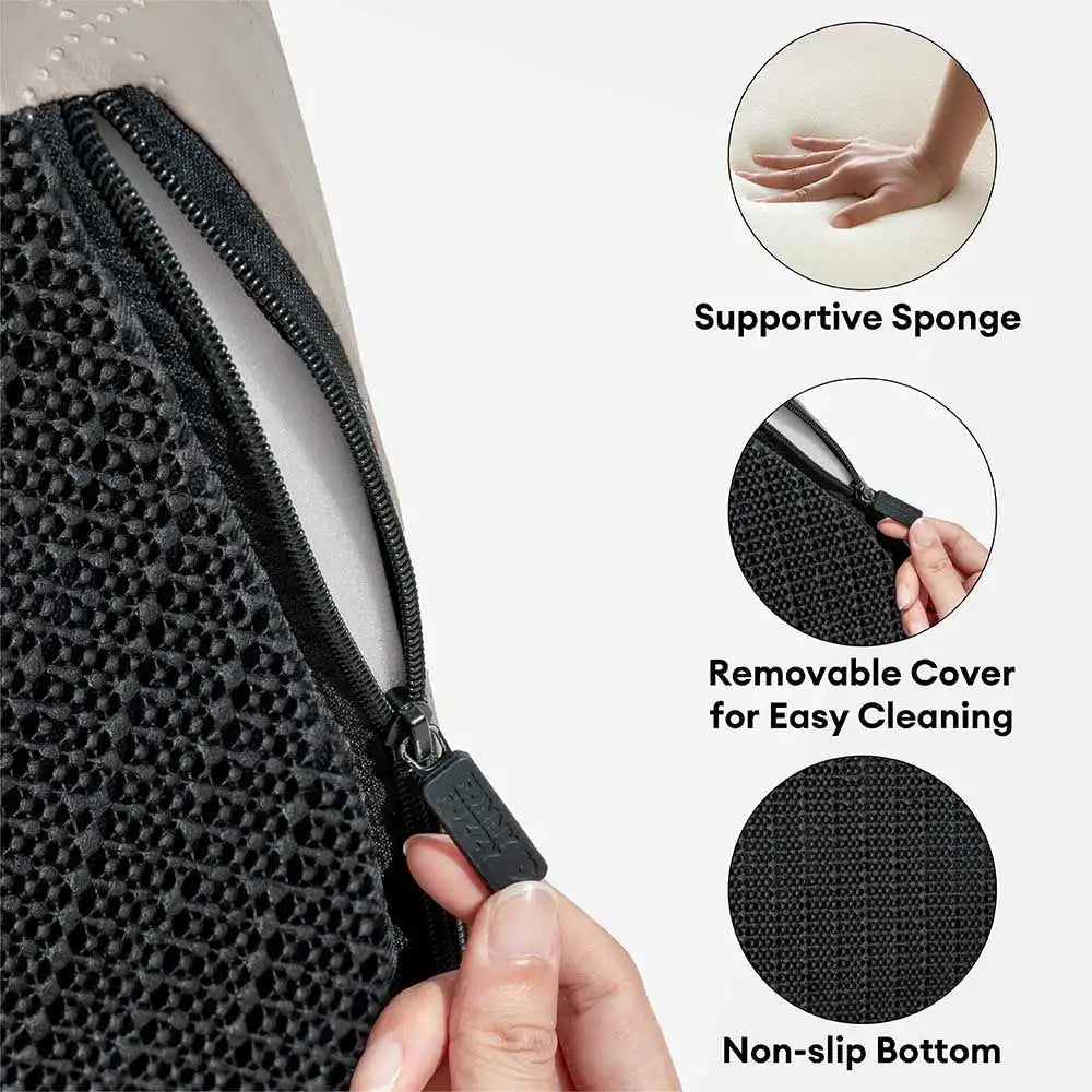 Spiral Faux Leather Pet Stairs | 2/3/4 Step Non-Slip Removable Spiral Small Dog Steps