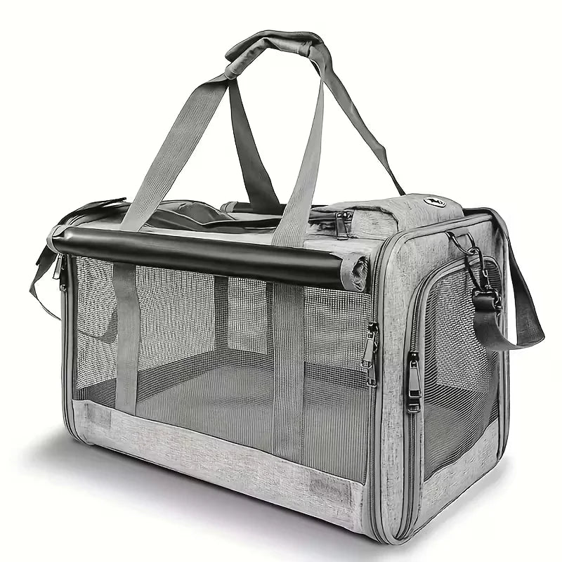 Transport Pet Carrier | Durable, Breathable Medium Cat And Small Dog Carrier