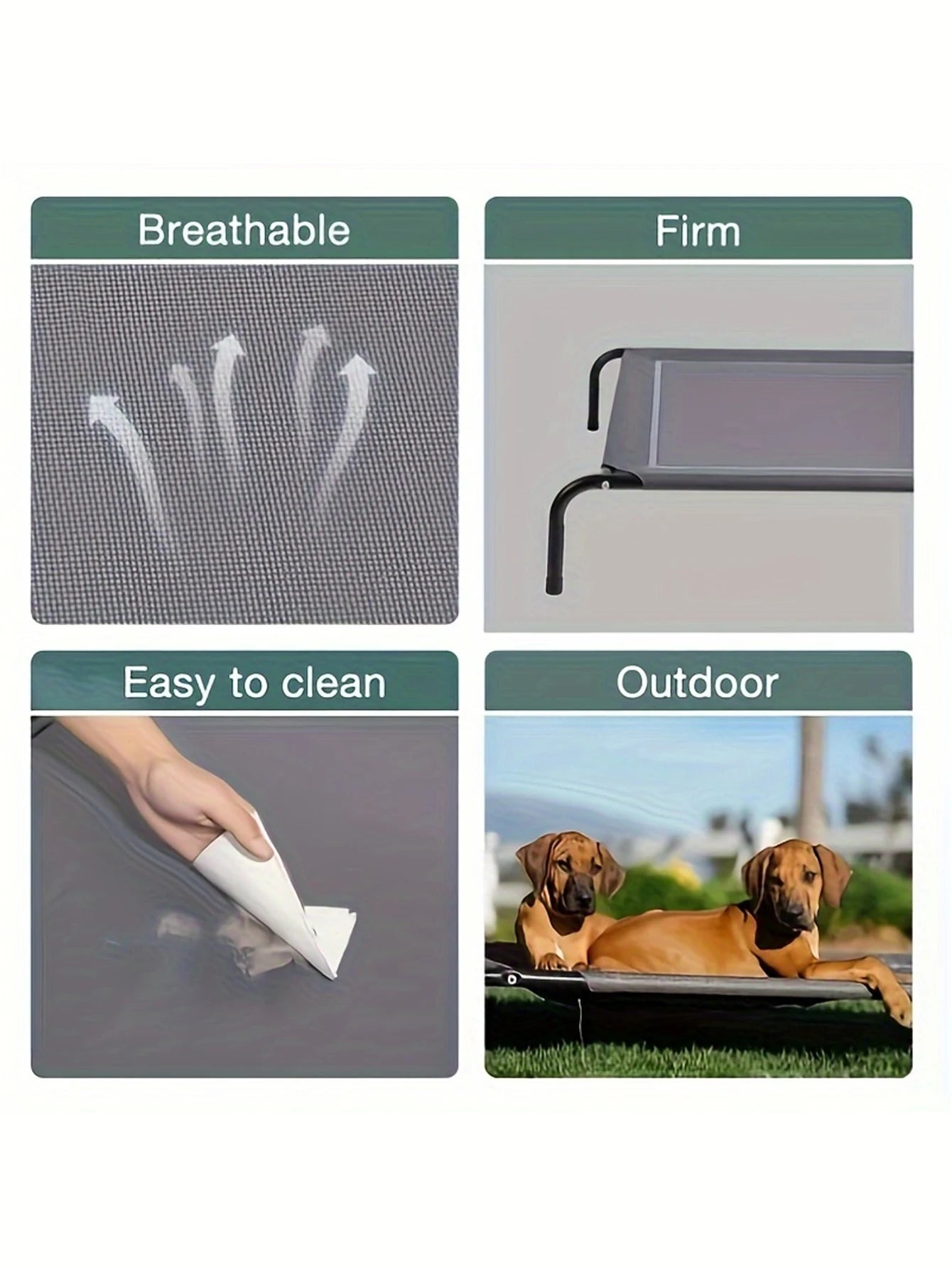 Outdoor Elevated Mesh Dog Bed | for Small - Large Pets, Suitable for Camping