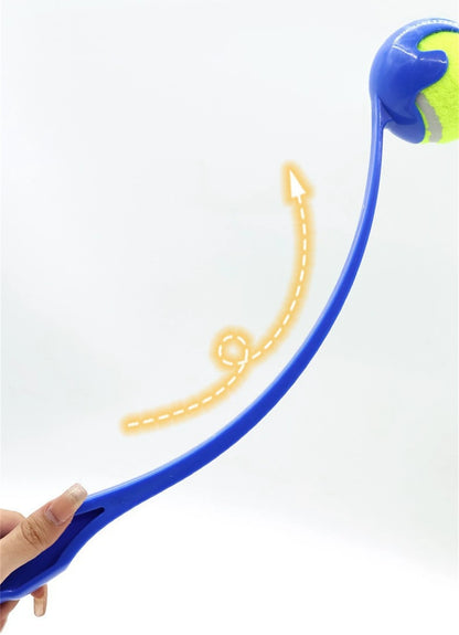 Pet Tennis Ball Launcher Set | Outdoor Dog Training Fetch Toy -  Ergonomic Handle