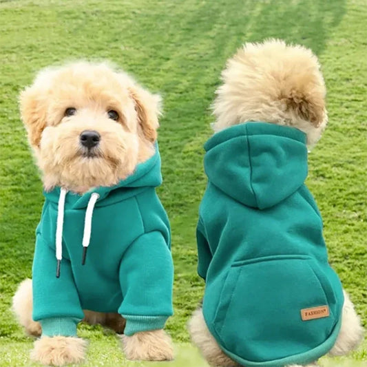 Pullover Dog Hoodie | Small And Medium Dog Outdoor Warm Fleece Hoodie