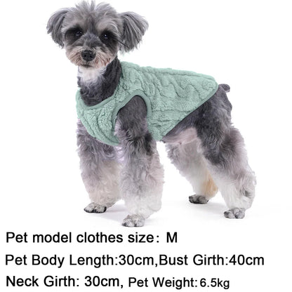 Soft Fleece Dog Sweater | For Small Dogs, Warm Puppy Vest
