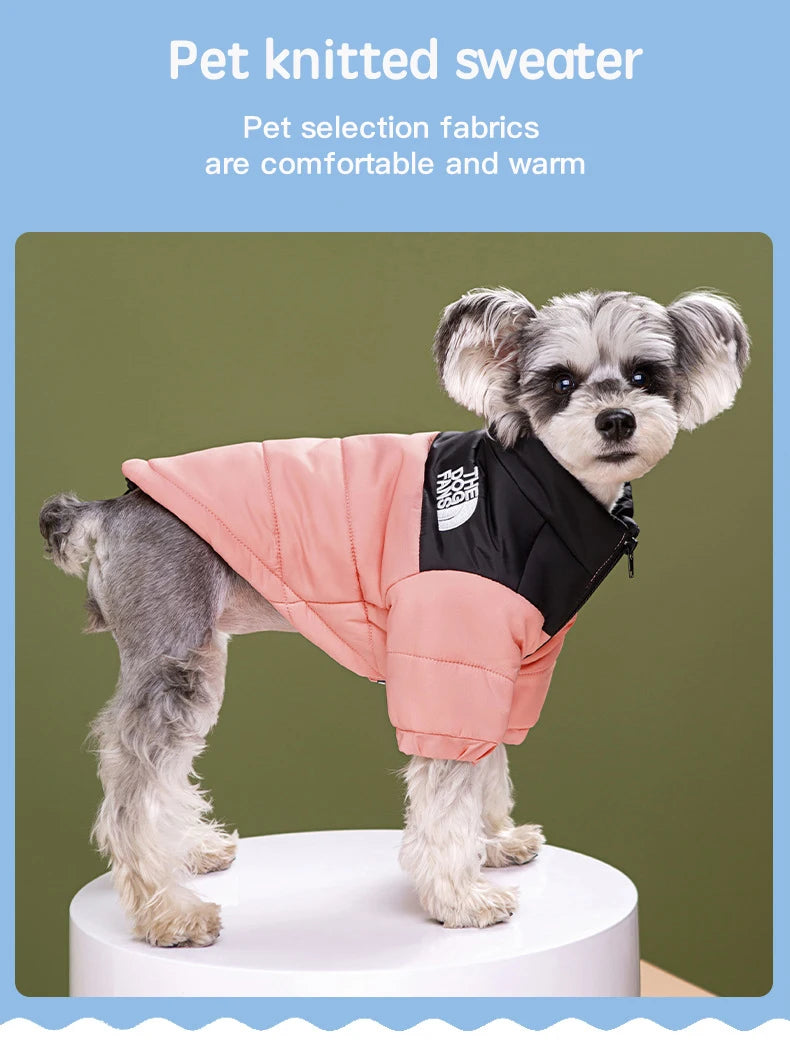 The Dog Face Winter Dog Jacket | Clothes for Small - Medium Dogs
