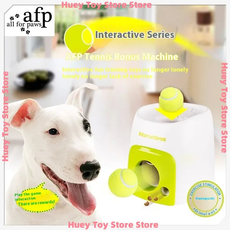 Automatic Dog Ball Launcher with Food Rewards | Smart Tennis Ball Thrower Machine for Dogs