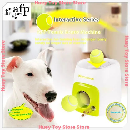 Automatic Dog Ball Launcher with Food Rewards | Smart Tennis Ball Thrower Machine for Dogs