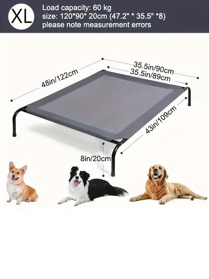 Outdoor Elevated Mesh Dog Bed | for Small - Large Pets, Suitable for Camping