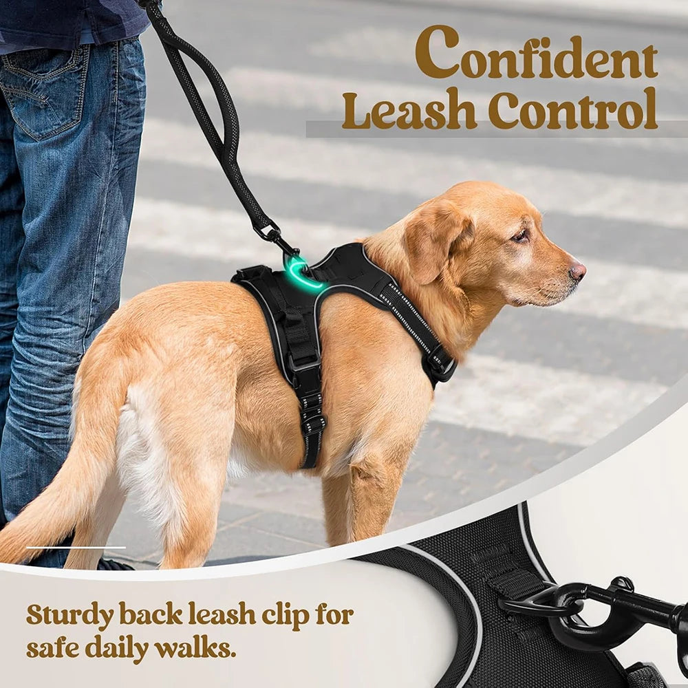 Front Clip Dog Harness | Adjustable No Pull Pet Harness with Soft Padded Handle