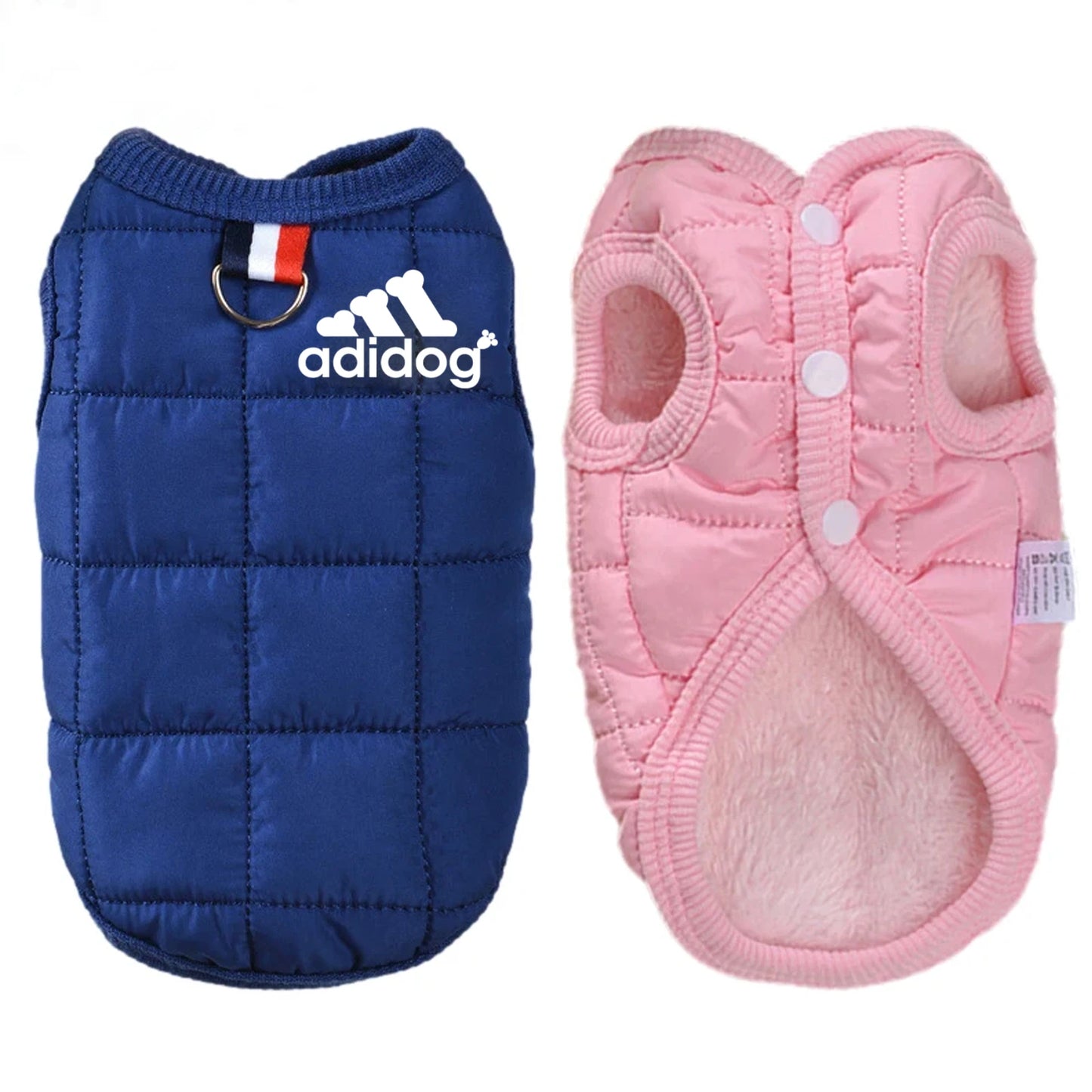 Adidog Dog Puufer Vest | Winter Waterproof Warm Coat for Dogs