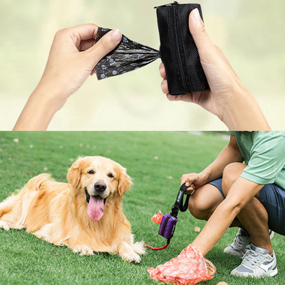 Portable Pet Waste Bag Holder | Durable Polyester Organiser For Convenient Outdoor Walks