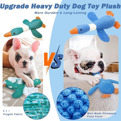 Squeaky Duck Toy | Durable, Interactive Plush Chew Doll for Pets