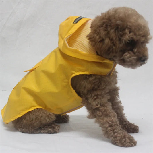 Waterproof Dog Raincoat | Rain Poncho with Reflective Stripe - All Sizes