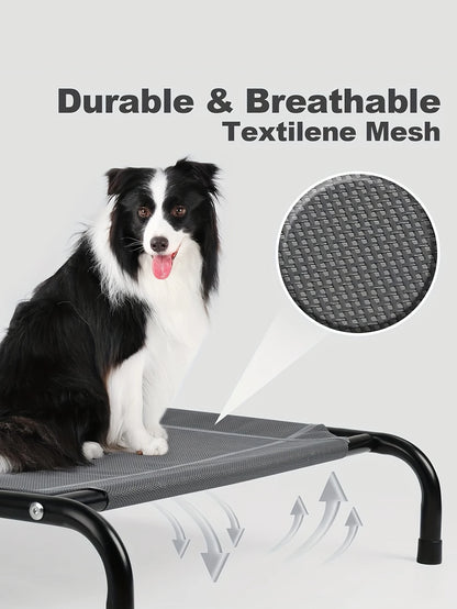Outdoor Elevated Mesh Dog Bed | for Small - Large Pets, Suitable for Camping