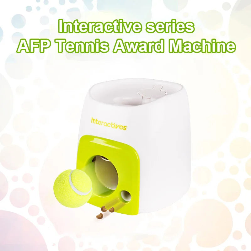 Automatic Dog Ball Launcher with Food Rewards | Smart Tennis Ball Thrower Machine for Dogs