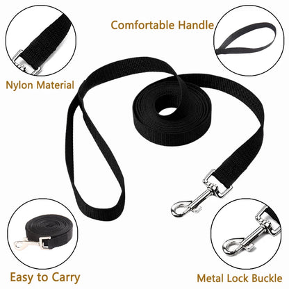 Extra Long Nylon Dog Leash | 10m 15m 20m Pet Training Leash For Outdoor Walking