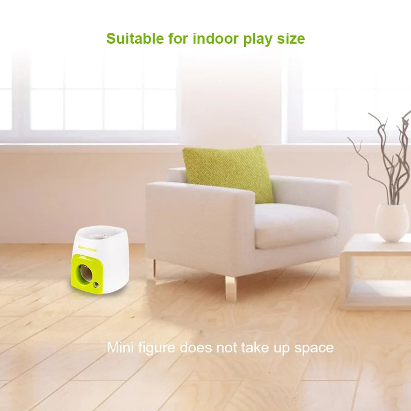 Automatic Dog Ball Launcher with Food Rewards | Smart Tennis Ball Thrower Machine for Dogs