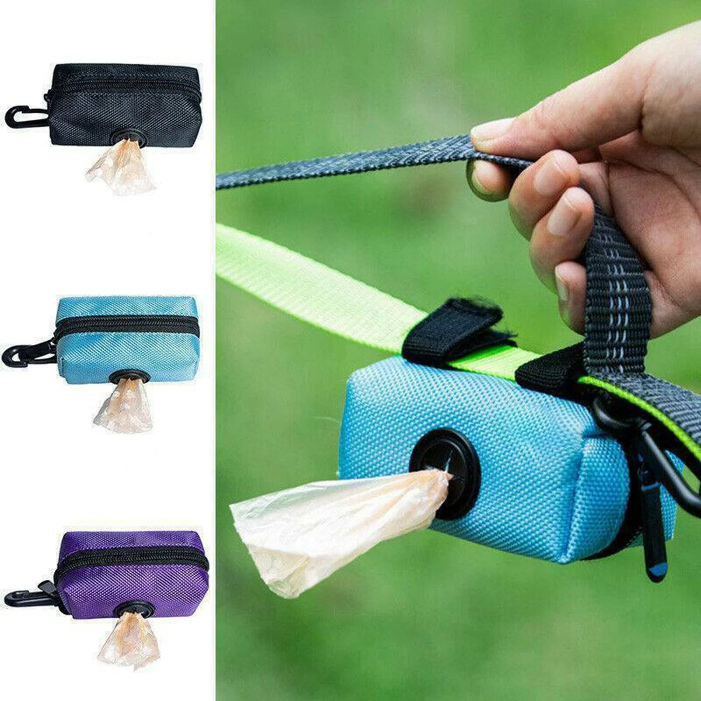 Portable Pet Waste Bag Holder | Durable Polyester Organiser For Convenient Outdoor Walks