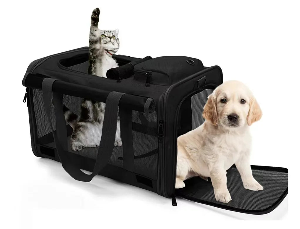Transport Pet Carrier | Durable, Breathable Medium Cat And Small Dog Carrier
