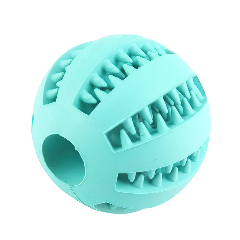 Interactive Feeder Dog Ball Toy | Interactive Puppy Tooth Cleaning Rubber Food Ball Toy