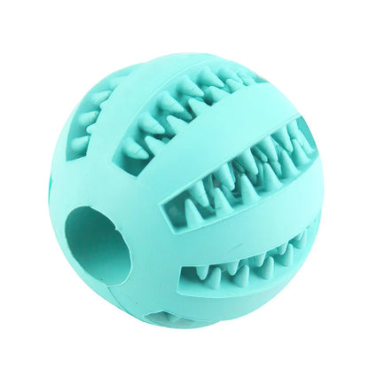 Interactive Feeder Dog Ball Toy | Interactive Puppy Tooth Cleaning Rubber Food Ball Toy