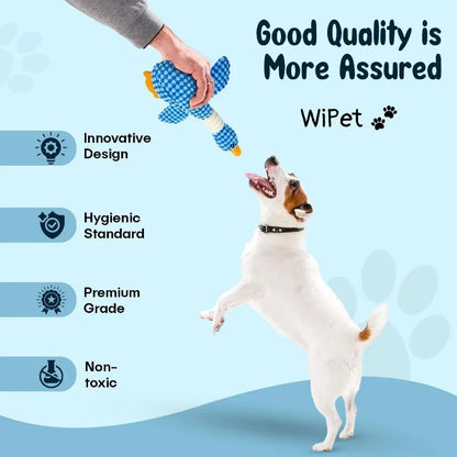 Squeaky Duck Toy | Durable, Interactive Plush Chew Doll for Pets