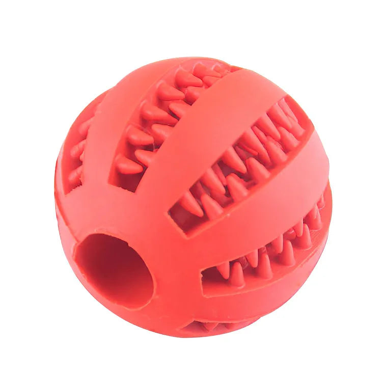 Interactive Feeder Dog Ball Toy | Interactive Puppy Tooth Cleaning Rubber Food Ball Toy