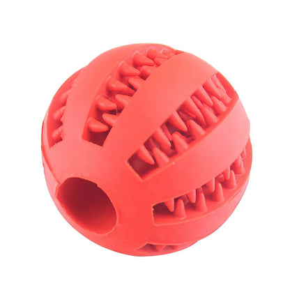 Interactive Feeder Dog Ball Toy | Interactive Puppy Tooth Cleaning Rubber Food Ball Toy