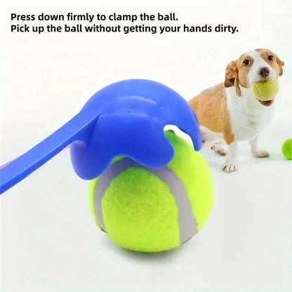 Pet Tennis Ball Launcher Set | Outdoor Dog Training Fetch Toy -  Ergonomic Handle