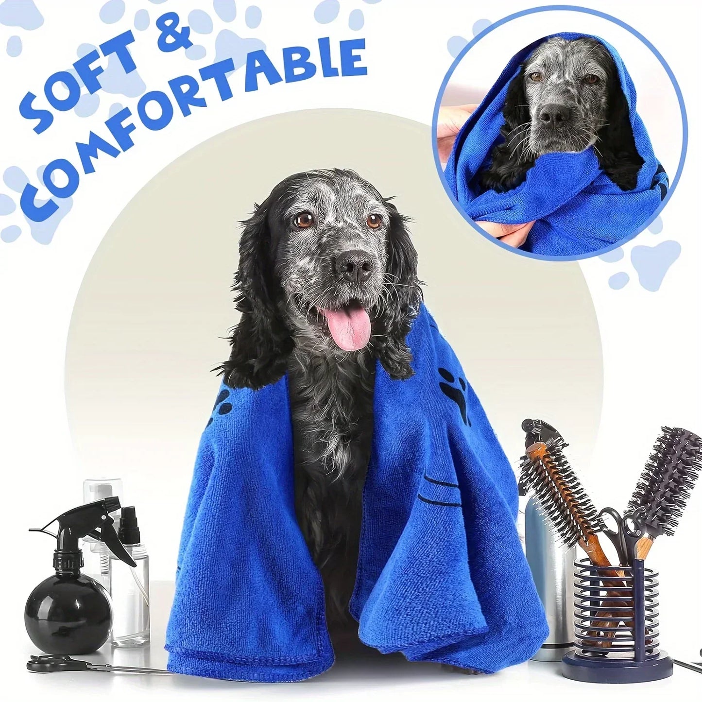 Microfibre Quick-drying Pet Towel | 60x100cm