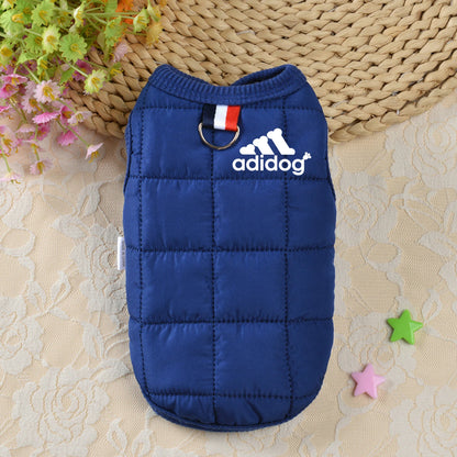 Adidog Dog Puufer Vest | Winter Waterproof Warm Coat for Dogs