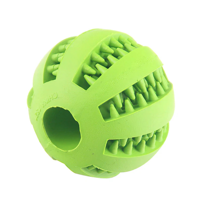 Interactive Feeder Dog Ball Toy | Interactive Puppy Tooth Cleaning Rubber Food Ball Toy