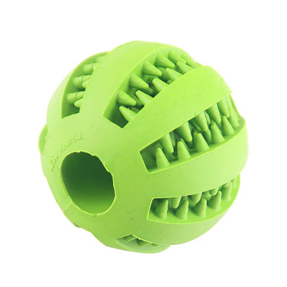 Interactive Feeder Dog Ball Toy | Interactive Puppy Tooth Cleaning Rubber Food Ball Toy